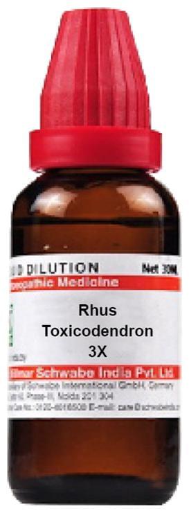 Dr Willmar Schwabe India Rhus Toxicodendron Dilution 3X